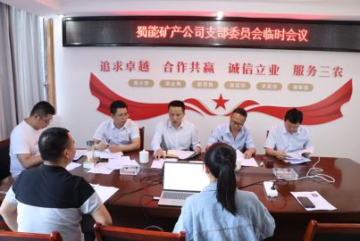 尊龙中国官网矿产召开支部委员会临时会议